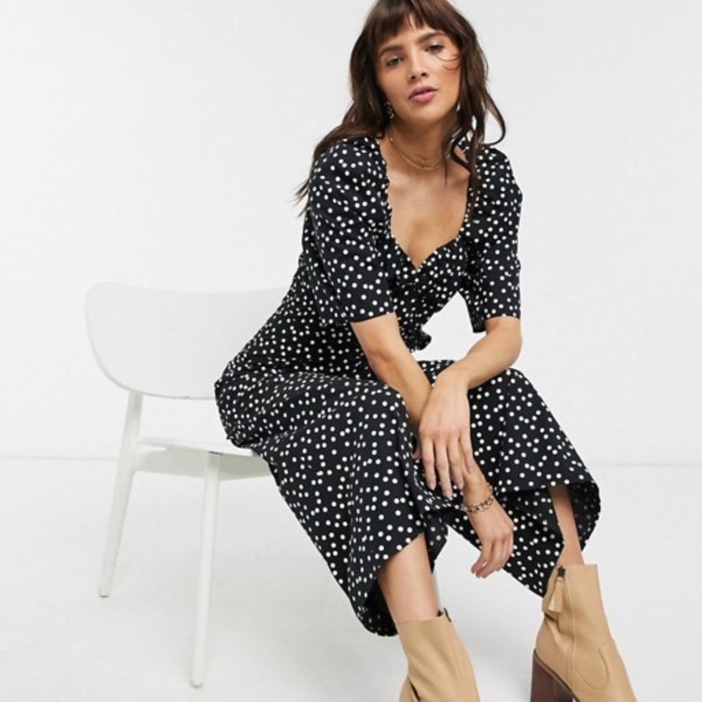 Polka dot print jumpsuit